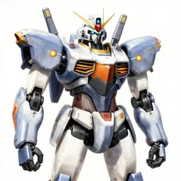 a manga style robot, detailed