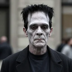 Candid street portrait of Frankenstein , Humans of New York, 2011