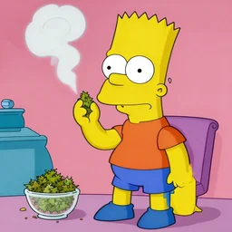 bart simpson smoking weed -5
