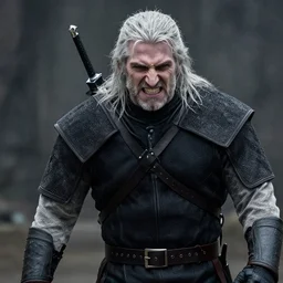 sneering dean norris cast as vesemir in the witcher netflix series