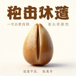 propaganda poster with a seed