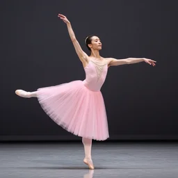 patrick stewart wearing a pink ballerina outfit and dancing in a studio, studio lighting, photo by omar z robles