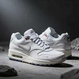 retro futuristic OFf-white x Nike air max sneakers by syd mead
