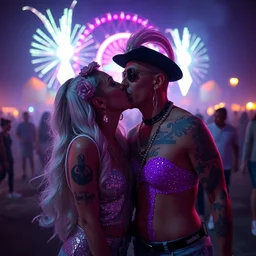 tabaluga kissing lady gaga, in parookaville