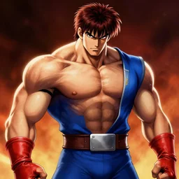 A portrait of Akuma from Street Fighter by Caravaggio