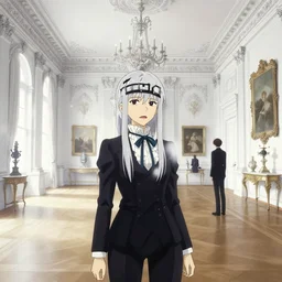 the white drawing room at buckingham palace, finely detailed perfect art, gapmoe yandere grimdark, trending on pixiv fanbox, painted by greg rutkowski makoto shinkai takashi takeuchi studio ghibli