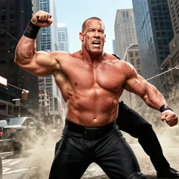 john cena destroying a city