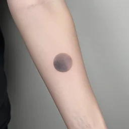 black tattoo, arm, minimalist