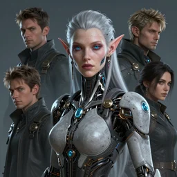 portrait of a beautiful cybernetic drow, cyberpunk concept art by pete mohrbacher and seb mckinnon and beksinski and josan gonzales, digital art, highly detailed, intricate, sci-fi, sharp focus, Trending on Artstation HQ, deviantart, unreal engine 5, 4K UHD image