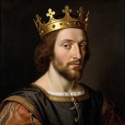 Anthony Fantano with a crown, Renaissance portrait