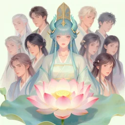 epic japanese female portrait, lotus flower, by hsiao ron cheng and christophe vacher with imogen poots as gloomhaven paladin, pastel colors 5 4 k rtx volumetric light concept studio matte painting digital illustration fanart artstation by rob rey, artgerm, lawren harris, thomas blackshear, magali villeneuve, jeremy lipkin, eve ventrue