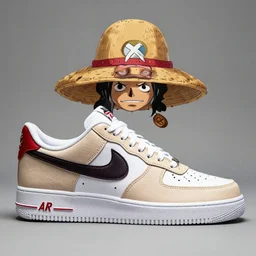 nike air force 1 shoes inspired by the straw hat pirates from one piece
