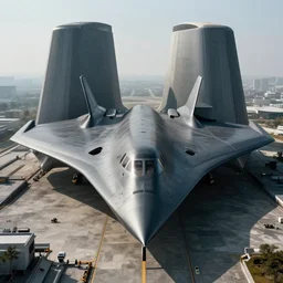 professional landscape photograph of a large beautiful neo - futuristic matte symmetrical stealth bomber docked by monolith by joseph cross, denis villeneuve, emmanuel shiu, zaha hadid, vapor, stunning cinematic architectural scale, dramatic, volumetric, concept art, hard surface, hyperrealism, very high detail, trending on artstation, sharp focus, rendered in octane