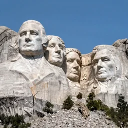 donald trump as mount rushmore, trump sculpted into mt. rushmore, highly detailed