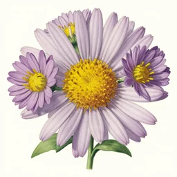 Asteraceae, scientific depiction, Textbook Illustration in colour, 1982