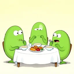 aliens eating lunch by richard scarry