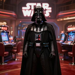 Darth Vader goes to a casino in the new Star Wars movie, 4k