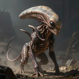 concept art intelligent alien from another planet non - humanoid