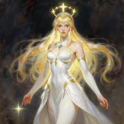 lady palutena, goddess of light, highly detailed painting by gaston bussiere, craig mullins, j. c. leyendecker 8 k