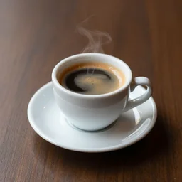 a small cup of Italian coffee