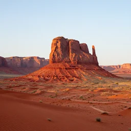red desert valley