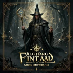 wizard, fine art, awesome fantasy book cover on pinterest, award winning, dark fantasy landscape, fantasy magic, intricate, elegant, sharp focus, cinematic lighting, highly detailed, digital painting, concept art, art by wlop and artgerm and greg rutkowski, masterpiece, trending on artstation, 8 k