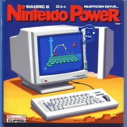 A 1990's era computer game with computer graphics. Source Nintendo Power Magazine.
