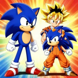 merge of sonic and goku