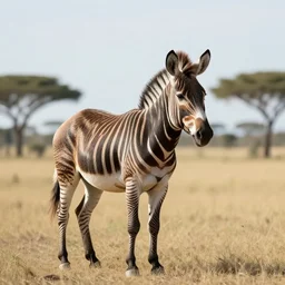 photo of a quagga, extinct species, movie still