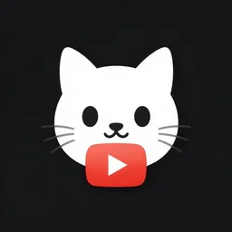 cat themed youtube logo