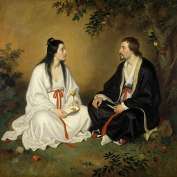 taoism, painting by gaston bussiere, greg rutkowski, j. c. leyendecker, artgerm