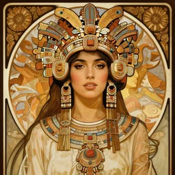 yanet garcia portrait, aztec, mayan, fantasy, elegant, intricate, by stanley artgerm lau, greg rutkowski, thomas kindkade, alphonse mucha, loish, norman rockwell