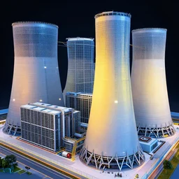 highly detailed, datacenter cooling towers, chiller plant system, concept art, character art, studio lightning, bright colors, intricate, masterpiece, photorealistic, hyperrealistic, sharp focus, high contrast, artstation hq, deviantart trending, 8 k uhd, unreal engine 5