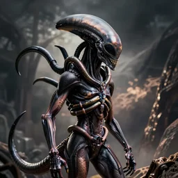 steve harvey as an alien xenomorph