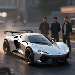 a beautiful concept design of a supercar converted into offroad sport. car design by cory loftis, fenghua zhong, ryohei hase, ismail inceoglu and ruan jia. volumetric light. len blur background bokeh. art by artgerm and filip hodas.