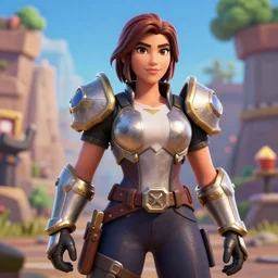 portrait 👩💼 with hexa armor, octane render, detailed, brawl stars, unreal engine 5, cinema 4 d cinematic, artstation, greg rutkowski, clash of clan, clash royal