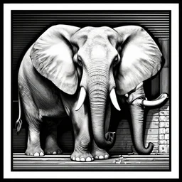 elephant magic eye stereogram