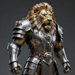 warrior with metal lion armour, highly detailed, 4 k, hdr, smooth, sharp focus, high resolution, award - winning photo, artgerm, photorealistic