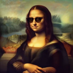 the weeknd wearing sunglasses and smoking by leonardo da vinci, brown skin, classical painting, digital painting, romantic, vivid color