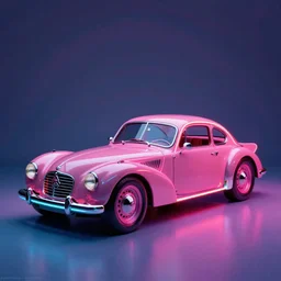 stylized poser of a single 1973 Citroen F1, thick neon lights, ektachrome photograph, volumetric lighting, f8 aperture, cinematic Eastman 5384 film