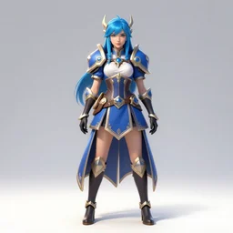 perfectly - centered!! looking at the camera!!! full body portrait of the female blue mage, bright lighting, by hearthstone, concept art, hearthstone mastered art