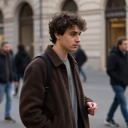 an average young italian person, street photography
