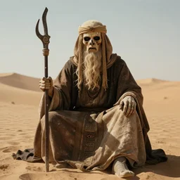 menacing presence of the desert's lobotomized scribal overlord
