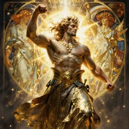 strong warrior, artgerm, greg rutkowski, alphonse mucha, backlite, detailed, hyper realistic