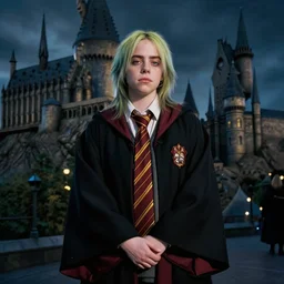 Billie Eilish as a student at Hogwarts