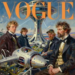 vogue magazine, solarpunk, greg rutkowski, john singer sargent, anime, trending on artstation, oil painting, intricate