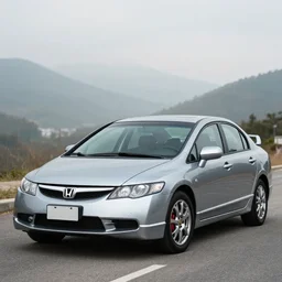portrait of a honda civic 2 0 1 0 by gaudi