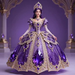 princess of amethyst, gorgeous, ornate, intricate, detailed, stunning, masterpiece, 4 k