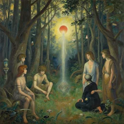a magnificently serene rendering of esoteric ephemera by adolf wolfli, nicholas roerich, jurgen ziewe, judson huss, and roger dean, photo realistic,
