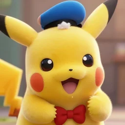 Pikachu eating the face of Donald Duck, hyper realistic, cinematic, high detail